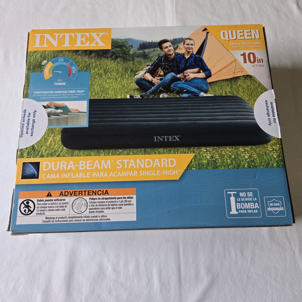 Intex Queen Dura-Beam Standard Inflatable Air Mattress - Black